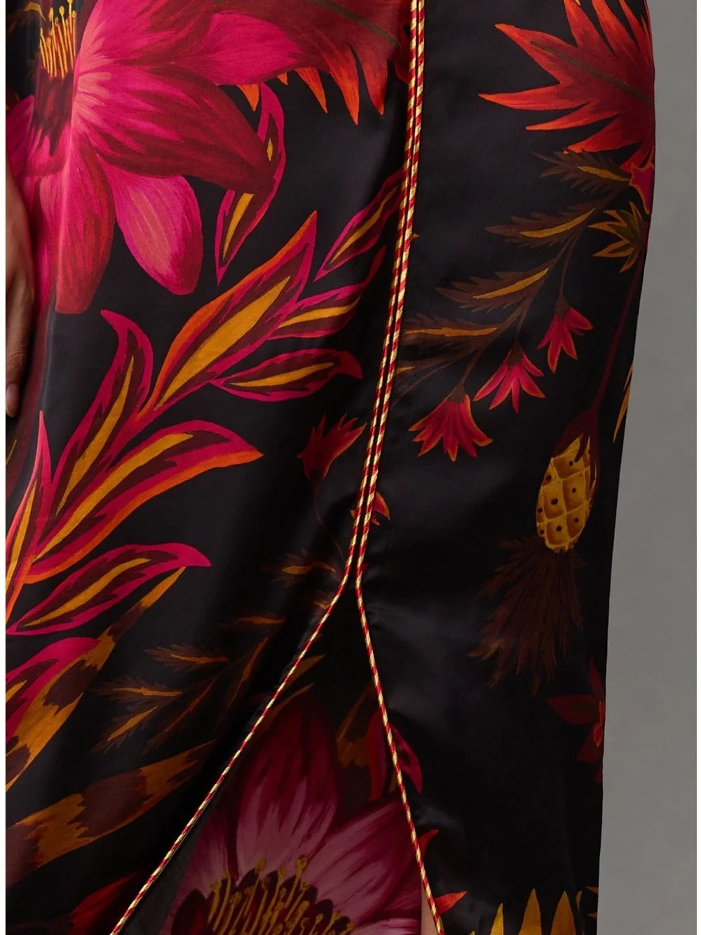 Farm Rio Wrap Front-Slit Midi Skirt - Picture 4 of 5